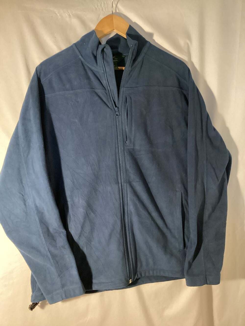 Woolrich Men's Blue Full Zip Fleece Jacket Size L